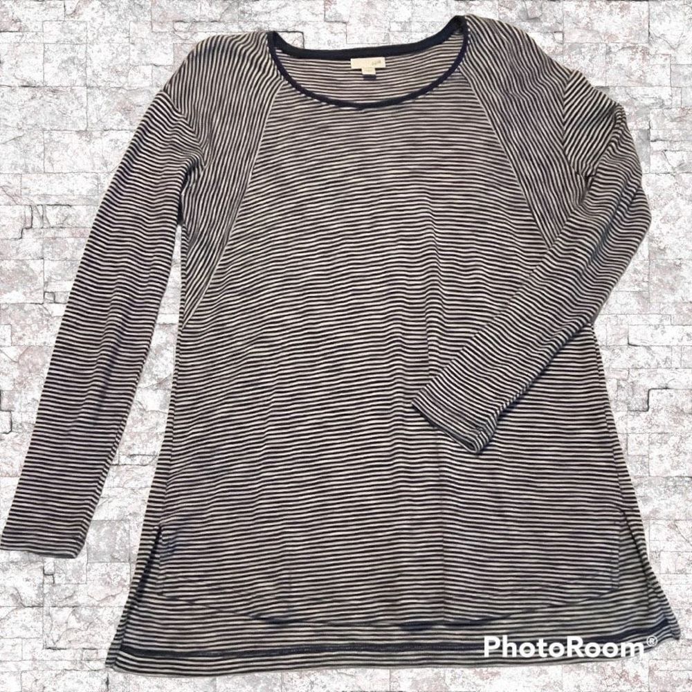 J. Jill Long Sleeve Cotton Modal Tunic Top Shirt Sz Small Soft Loose EUC